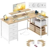 Songmics Kampinis stalas 140 x 80 x 90 cm