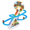 Lean Toys Kapibarų traselė su judančiais laiptais, 3 figūrėlės
