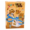 Lean Toys Kapibarų traselė su judančiais laiptais, 3 figūrėlės