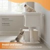 Songmics Katės draskyklė 101 cm su dideliu stovu