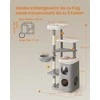 Songmics Katės draskyklė su urveliais ir platformomis, 152 cm