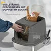 Katinų tualetas tamsiai pilkas-juodas