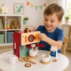 Lean Toys Medinis kavos aparatas vaikams su priedais