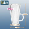Kavos stiklinės 270 ml 6 vnt.