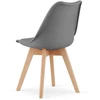 Leobert Kėdė MARK su eko odos pagalvėle, grafitinė, 82 × 49 cm, 2 vnt.