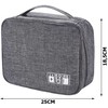 Travel organiser bag for chargers and cables