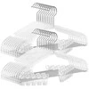 Songmics Kelnių pakabos 30 vnt 40,6 x 22,5 cm su besisukančiais kabliukais skaidrios