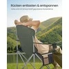 Kempingo kėdė žalia-pilka
