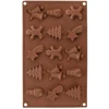 Orion Silikoninė Sausainių Forma Kalėdinei Kepimui 29x17 cm
