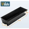 Kepimo forma su granitine danga, juoda, 35 × 11,5 × 7,5 cm