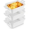 Eh Excellent Houseware Ramekins porcelianinė balta 160 ml 3 vnt.