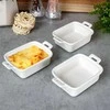 Eh Excellent Houseware Ramekins porcelianinė balta 160 ml 3 vnt.