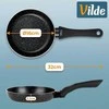 Vilde Granitinė keptuvė Juodas LINE 16 cm