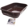 Orion Kepimo indas emaliuota stačiakampio formos BROWN 2,2 l, 34x18,5x6,5 cm