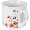 Keraminis puodelis su aguonų motyvu, įvairiaspalvis, 650 ml, 14 × 11 × 10 cm