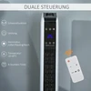 Homcom Ventiliatorinis šildytuvas su nuotolinio valdymo pulteliu 2200W, 21 x 21 x 73 cm