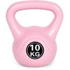 Kettlebell 10 kg, treniruoklis, hantelis, svarmuo, rožinis, ModernHome