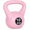 Kettlebell 10 kg, treniruoklis, hantelis, svarmuo, rožinis, ModernHome