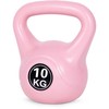 Kettlebell 10 kg, treniruoklis, hantelis, svarmuo, rožinis, ModernHome
