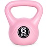 Kettlebell 6kg, treniruoklis, hantelis, svarmuo, rožinis, ModernHome