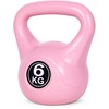 Kettlebell 6kg, treniruoklis, hantelis, svarmuo, rožinis, ModernHome