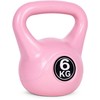 Kettlebell 6kg, treniruoklis, hantelis, svarmuo, rožinis, ModernHome