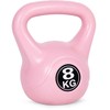 Kettlebell 8kg, treniruoklis, hantelis, svarmuo, rožinis, ModernHome