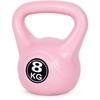 Kettlebell 8kg, treniruoklis, hantelis, svarmuo, rožinis, ModernHome