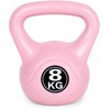 Kettlebell 8kg, treniruoklis, hantelis, svarmuo, rožinis, ModernHome