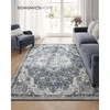 Songmics Kilimas 140x200 cm pilkos spalvos