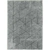HOMCOM kilimas, modernaus stiliaus svetainės kilimas, plaunamas kilimas, kilimas svetainei, miegamajam, 150 x 80 cm, tamsiai pilkas