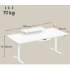 Songmics Kilnojamas rašomasis stalas 160 × 80 cm