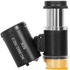 Pocket microscope jeweler's magnifier 2 led uv