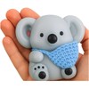 Lean Toys Koalos formos antistresinis žaislas su maišeliu 8.5 cm