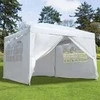 MultiGarden Balta sodo pavėsinė su nuimamomis sienelėmis 3x3 m