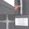 MultiGarden Komercinė sodo paviljono palapinė 3x6 m 6 sienų pilka