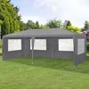 MultiGarden Komercinė sodo paviljono palapinė 3x6 m 6 sienų pilka