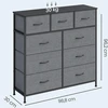 Komoda 30 x 98.8 x 95.2 cm 9 stalčiai