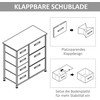HOMCOM Stalčių spintelė Praktiška spintelė su 7 sulankstomais medžiaginiais stalčiais, neaustinės medžiagos, taupanti vietą, pilka, 63,5x30x71cm