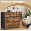 Songmics Komoda ruda-juoda