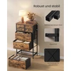 Songmics Komoda su 5 medžiaginiais stalčiais, ruda, 50,6 × 30 × 96,2 cm