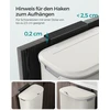 Songmics Komposto dėžė 9L balta