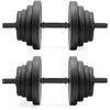 Springos Kompozitiniai hanteliai 2 x 15 kg juodi