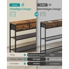 Songmics Konsolinis staliukas su 2 stalčiais, vintažinės rudos spalvos, 76,7 × 30 × 78,7 cm