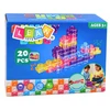 Lean Toys Konstrukcinės kaladėlės, lanksčios, skaidrios, 20 vnt.