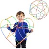 Lean Toys Konstrukciniai šiaudeliai 1000 vnt. spalvotas rinkinys