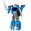 Lean Toys Konstruktorius policijos robotas 2-in-1 su šviesomis ir garsais, mėlynas, baltas, juodas, 46 × 33 × 13 cm, 29 dalių