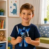 Lean Toys Konstruktorius policijos robotas 2-in-1 su šviesomis ir garsais, mėlynas, baltas, juodas, 46 × 33 × 13 cm, 29 dalių