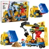 Lean Toys Konstruktorius su kranu ir savivarčiu, įvairiaspalvis, 91 dalių