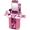 Lean Toys Kosmetikos rinkinys lagamine su veidrodžiu ir priedais 32x24x14 cm